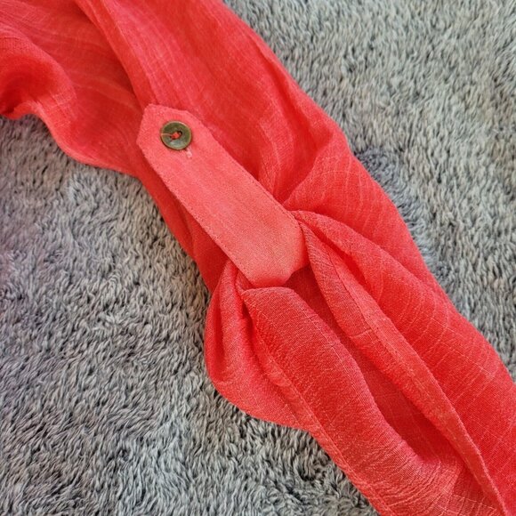 IN STudio Women Top Plus Size 3X Pink Button Up Lagenlook Lightweight Boho 17458 - Picture 8 of 13